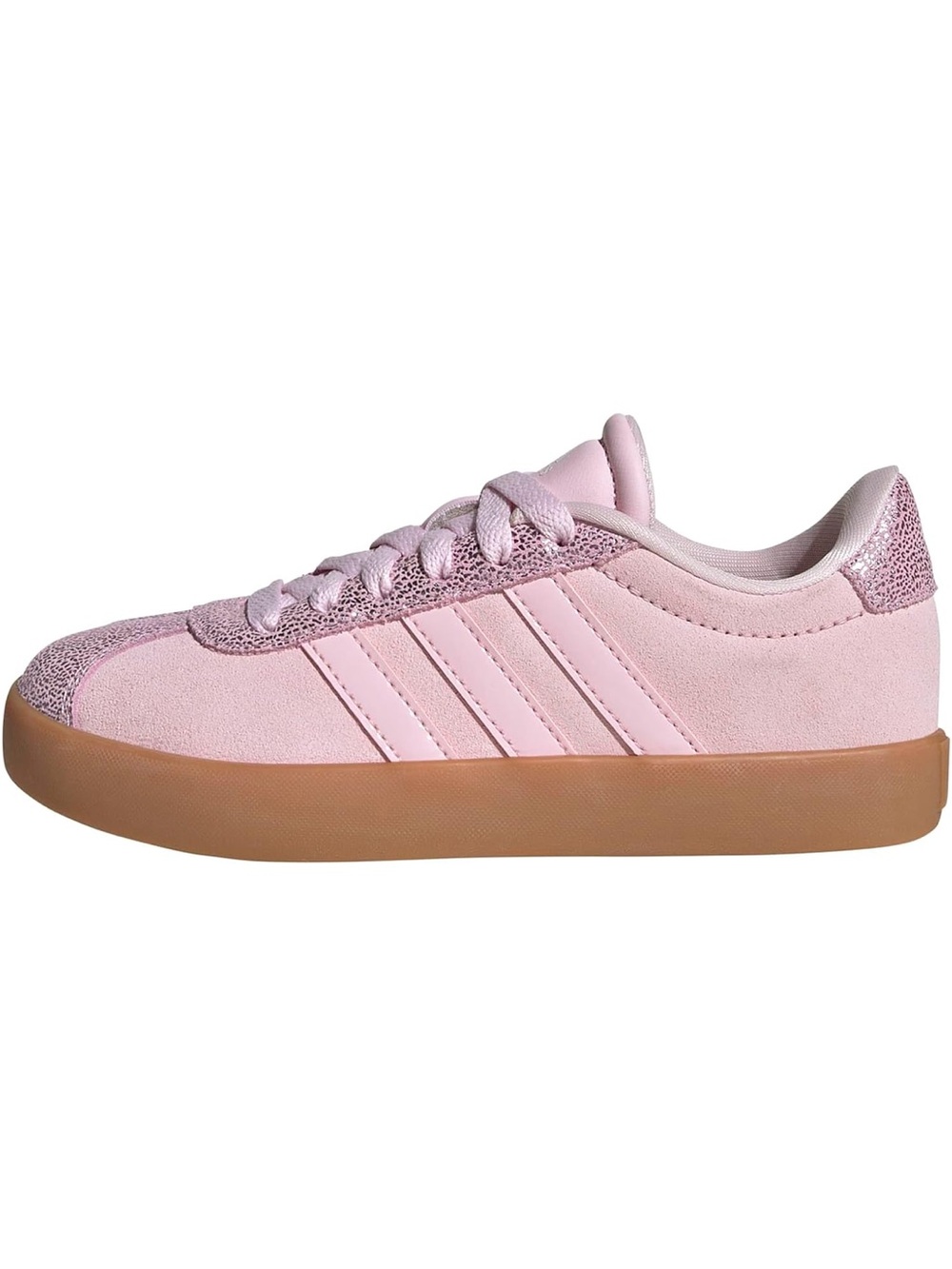Adidas VL Court 3.0 K Pink Kids Sneakers Size 4 NIB